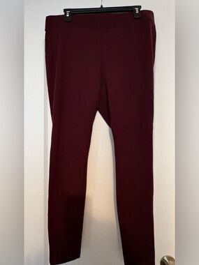 Stevie Burgundy Stretch Leggings